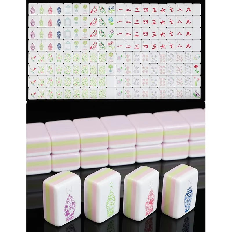 Violet 4-Layer Acrylic Mahjong Tiles