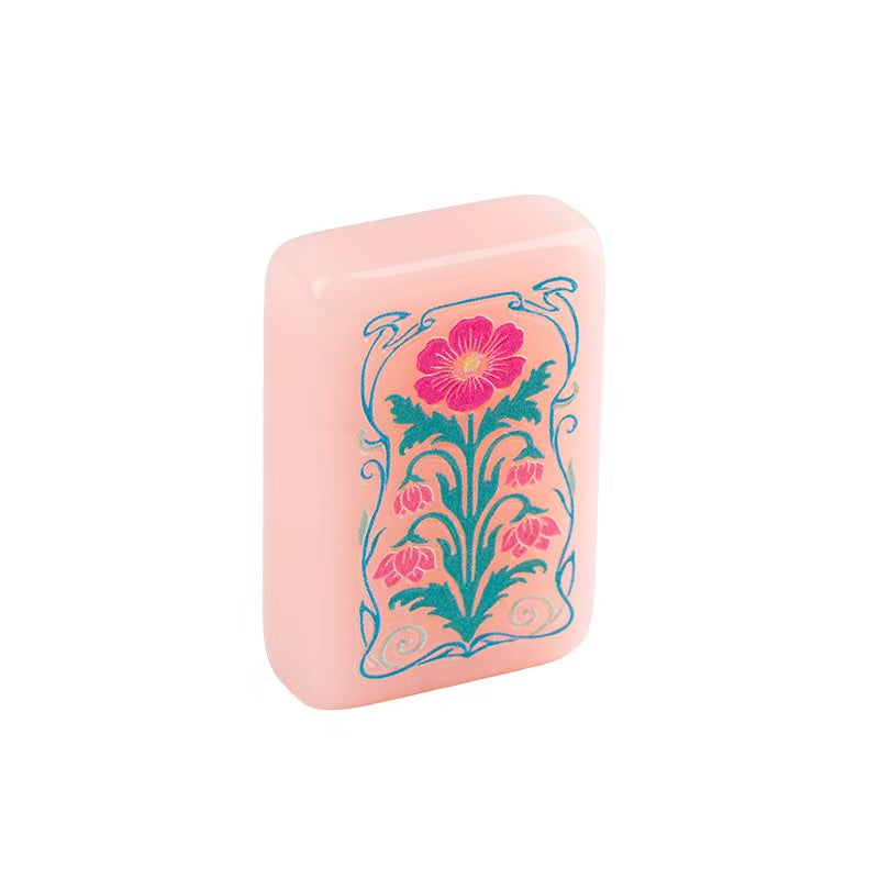 Macaron Pink Acrylic Mahjong Tiles