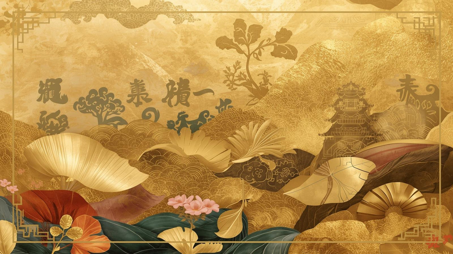 Gold Leaf Decorative Art