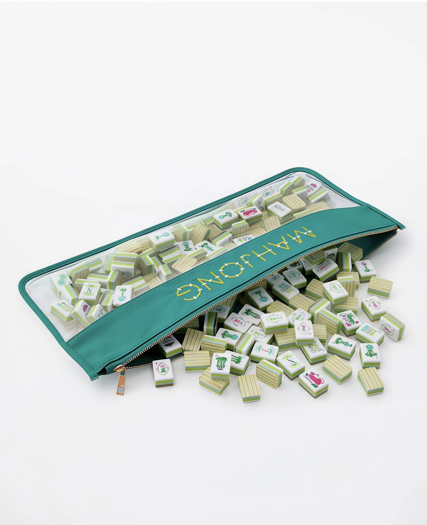 Bamboo Grain Print American Mahjong Tiles