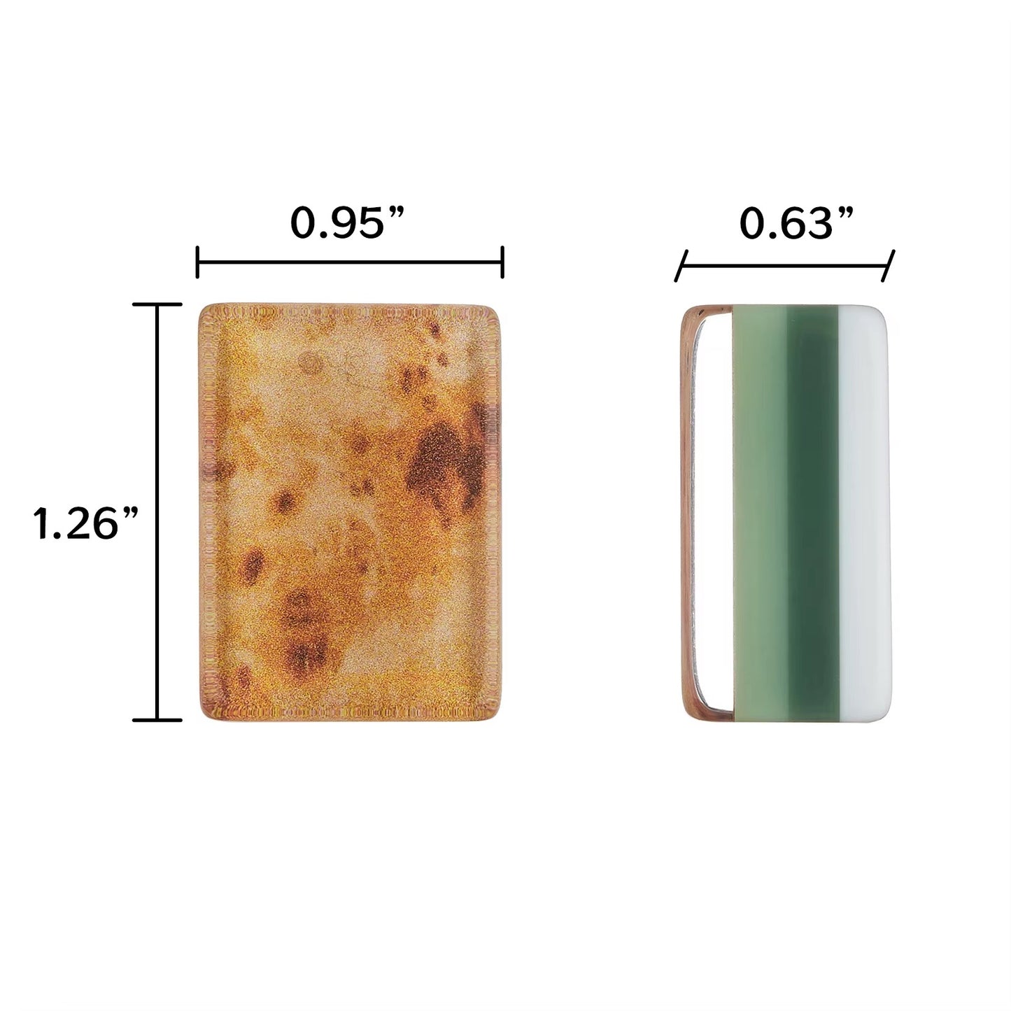 Wood Grain 4-Layer Acrylic Mahjong Tiles