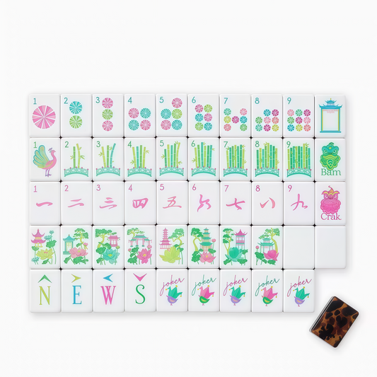 Leopard Print 4-Layer Mahjong Tiles
