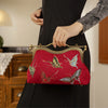 Luxury Embroidered Butterfly Brocade Shell Handbag