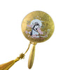 Portable Gold-Foil Makeup Mirror – Round (Chengdu Wuhou Shrine Museum Collaboration Edition)