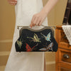 Luxury Embroidered Butterfly Brocade Shell Handbag