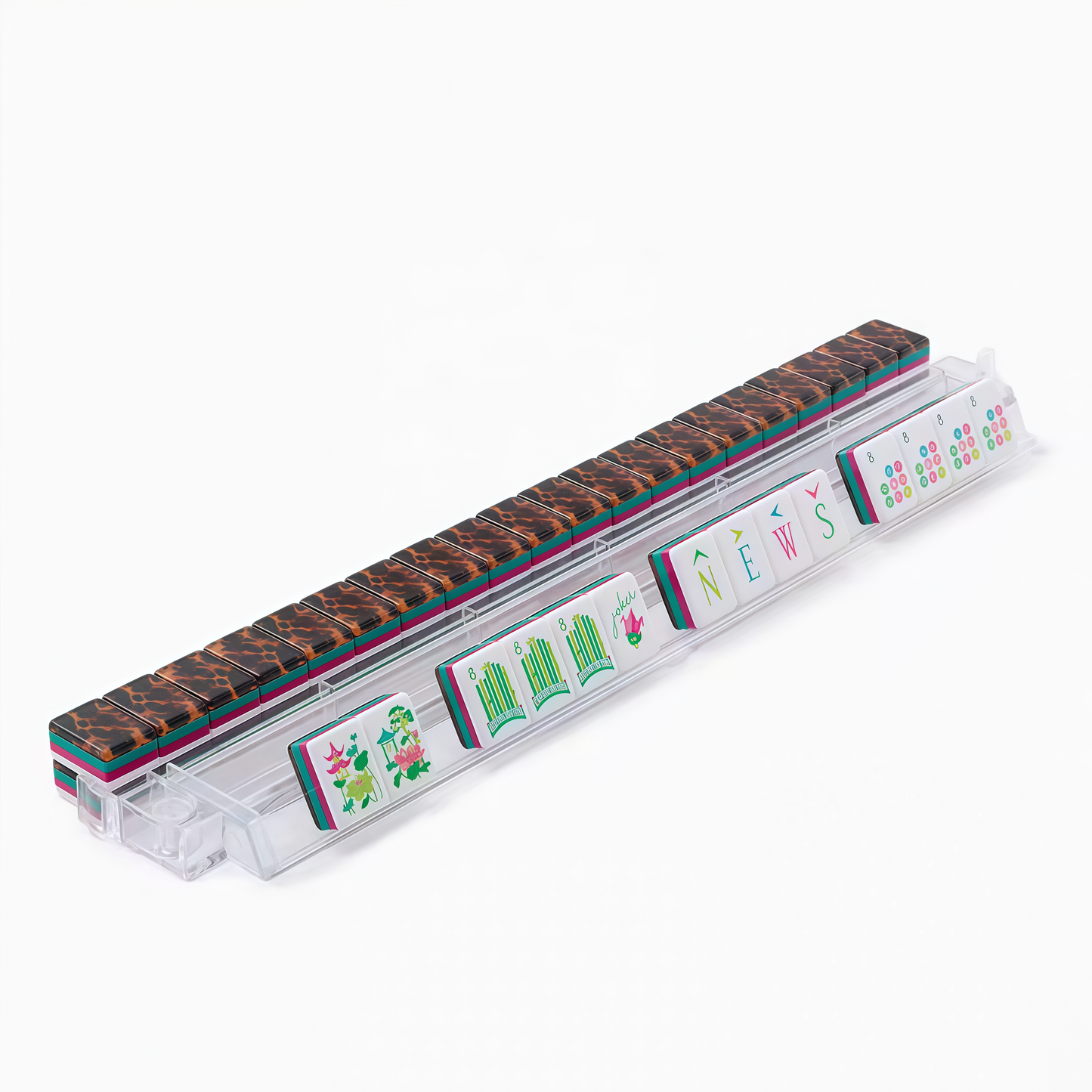 Leopard Print 4-Layer Mahjong Tiles
