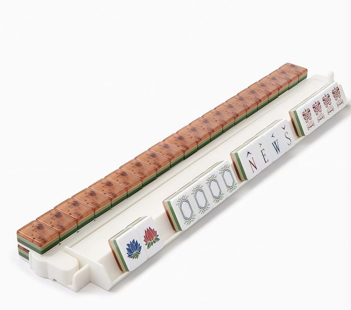 Wood Grain 4-Layer Acrylic Mahjong Tiles