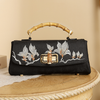 Luxury Silk Embroidered Handbag