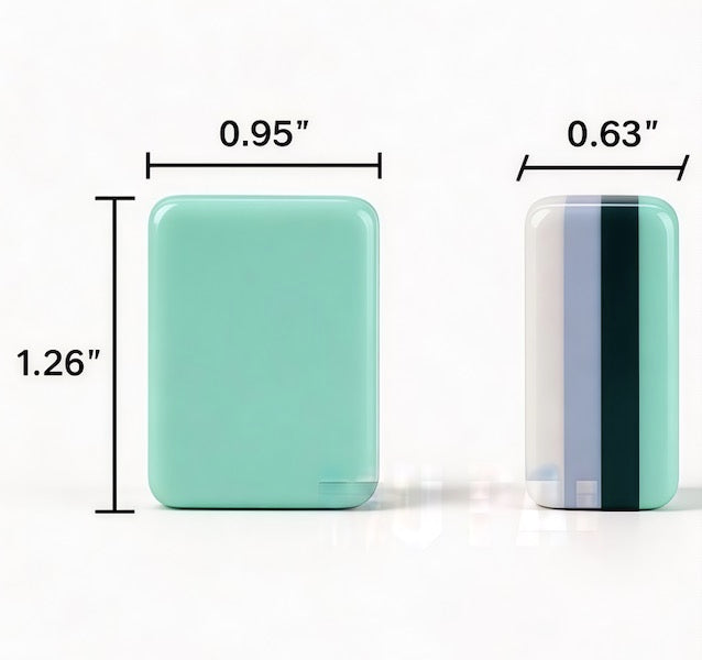 Tiffany Blue 4-Layer Mahjong Tiles