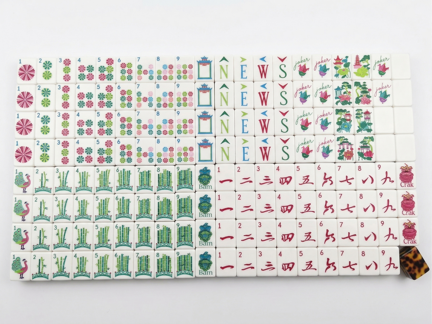 Leopard Print 4-Layer Mahjong Tiles