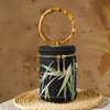 Luxury Bamboo Embroidery Cylinder Bag – Elegant Handbag & Crossbody Purse for Women
