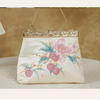 Luxury Heavy Embroidered Floral Evening Bag with Beaded Accents – Elegant Handheld Purse