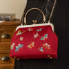 Elegant Butterfly Embroidered Tote Bag – Artistic Butterfly Shoulder Purse for Women