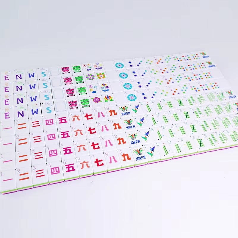 Fuchsia 4-Layer Mahjong Tiles