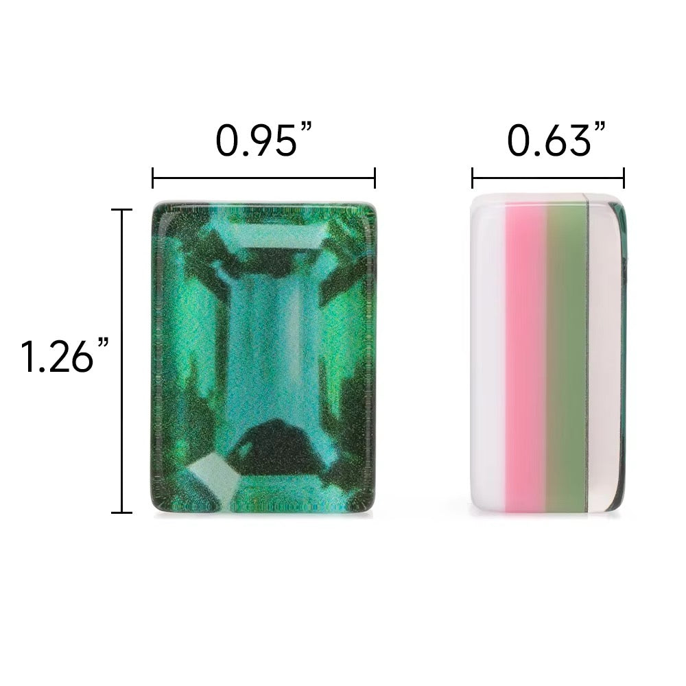 Emerald Green 4-Layer Mahjong Tiles