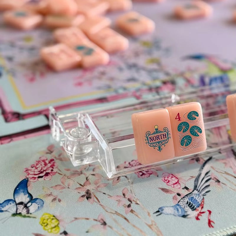 Macaron Pink Acrylic Mahjong Tiles