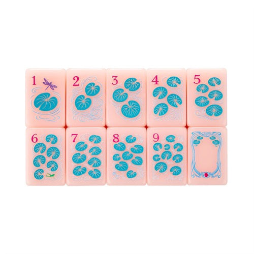 Macaron Pink Acrylic Mahjong Tiles