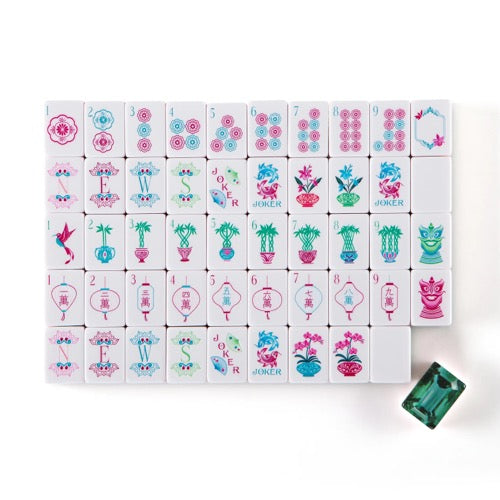Emerald Green 4-Layer Mahjong Tiles