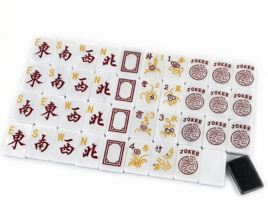 Black Pearl Luxury Acrylic Mahjong Tiles