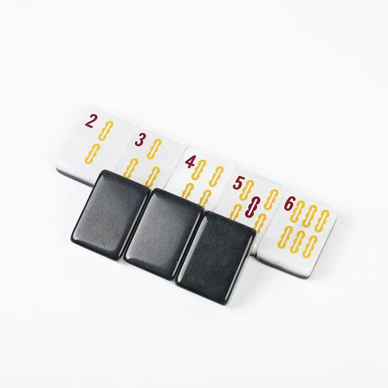 Black Pearl Luxury Acrylic Mahjong Tiles