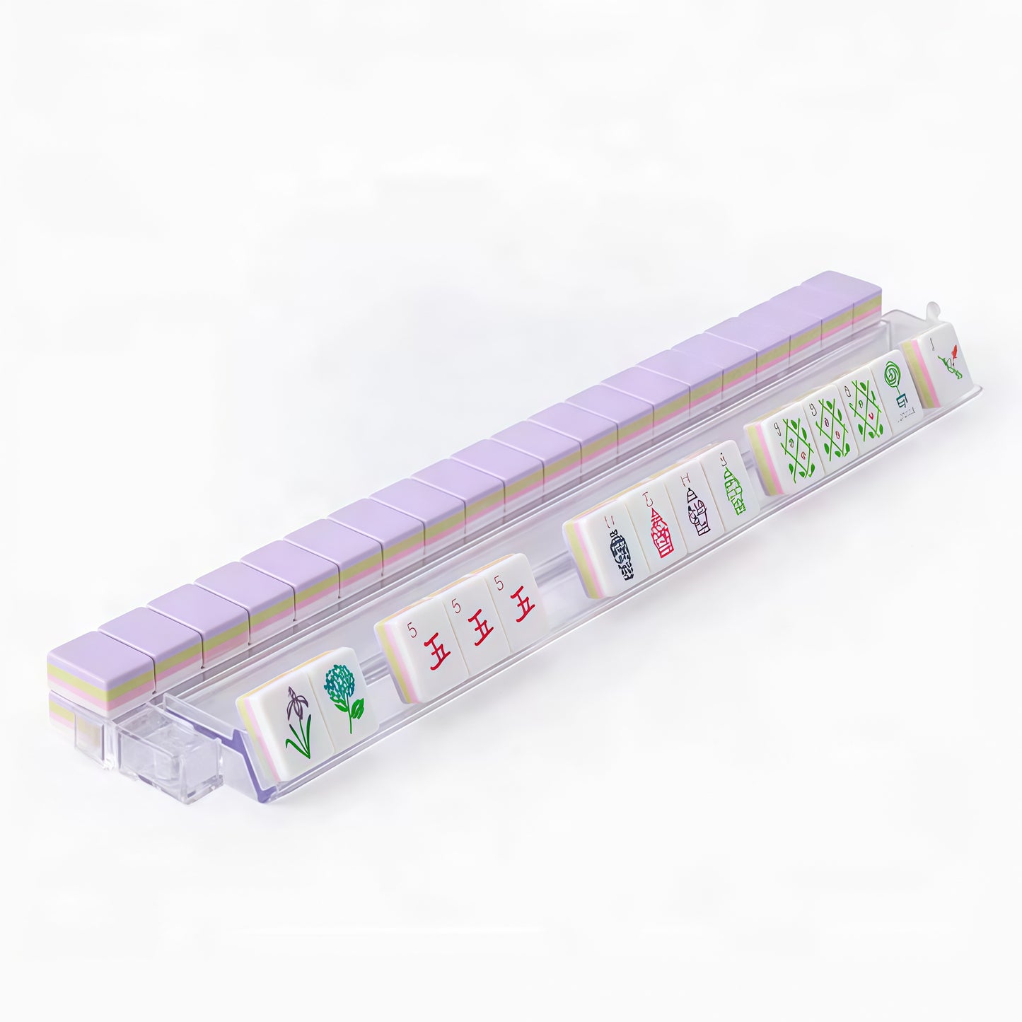 Violet 4-Layer Acrylic Mahjong Tiles