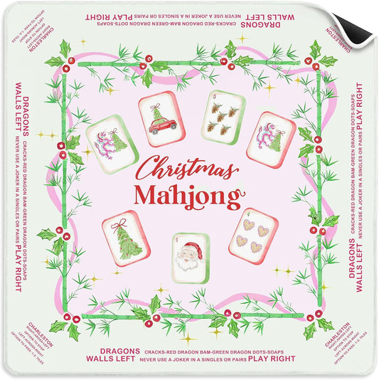 Festive Christmas Mahjong Table Mat
