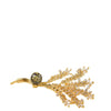 Creative Gold Leaf Brooch